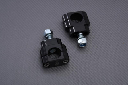 Coppia di attacchi manubrio Alluminio Nero 28mm RENTHAL Universale REF : CL007