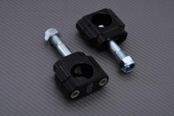 Par de torretas en Aluminio negro 28mm RENTHAL KAWASAKI KXF 250 / 450 2009 - 2023 REF : CL019