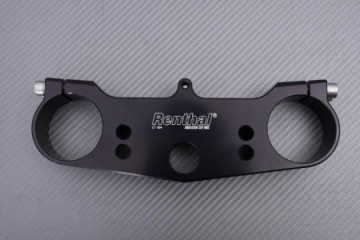 Té supérieur aluminium taillé masse Noir RENTHAL SUZUKI RM 125 / 250 2001 - 2003 REF : CT004