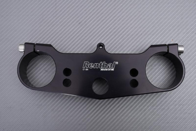 Té supérieur aluminium taillé masse Noir RENTHAL SUZUKI RM 125 / 250 2001 - 2003 REF : CT004 Té supérieur aluminium taillé masse Noir RENTHAL SUZUKI RM 125 / 250 2001 - 2003 REF : CT004