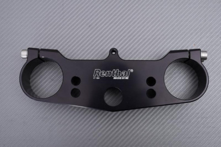 Té supérieur aluminium taillé masse Noir RENTHAL SUZUKI RM 125 / 250 2001 - 2003 REF : CT004