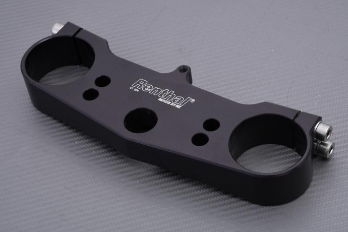 Té supérieur aluminium taillé masse Noir RENTHAL SUZUKI RM 125 / 250 2001 - 2003 REF : CT004 Té supérieur aluminium taillé masse Noir RENTHAL SUZUKI RM 125 / 250 2001 - 2003 REF : CT004
