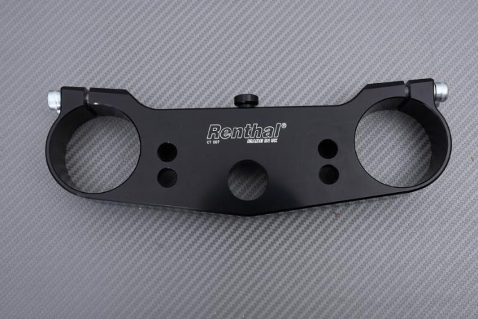Horquilla superior aluminio tallado en masa Negro RENTHAL KAWASAKI KX 125 / 250 2002 REF : CT007