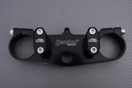 Horquilla superior aluminio tallado en masa con torretas Negro RENTHAL SUZUKI RM 125 / 250 2001 - 2003 REF : CA020