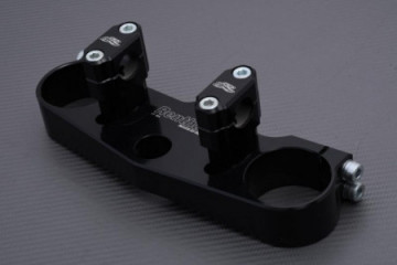 Horquilla superior aluminio tallado en masa con torretas Negro RENTHAL SUZUKI RM 125 / 250 2001 - 2003 REF : CA020