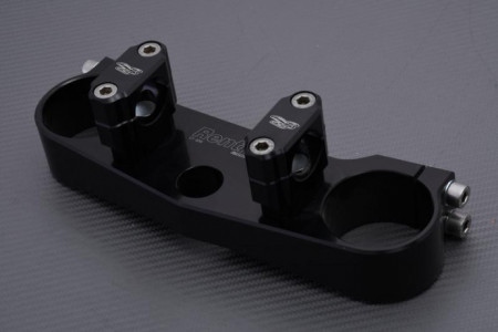Piastra superiore alluminio intagliato nella massa con attacco manubrio Nero RENTHAL YAMAHA WRF / YZ / F 2000 - 2003 REF : CA030