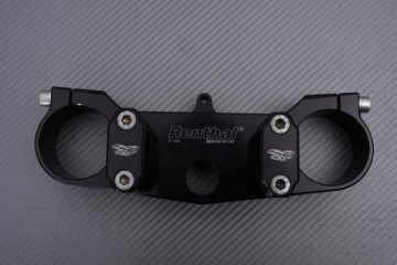 Té supérieur aluminium taillé masse avec pontets Noir RENTHAL RENTHAL YAMAHA WRF / YZ / F 2000 - 2003 REF : CA030