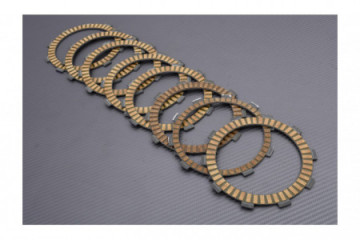 Kit discos de fricción embrague TOURMAX HONDA VFR / CB / CBF / CBR 600 / 800 / 900 1998 - 2016 REF: CDF-135PM / CDF-135P-G