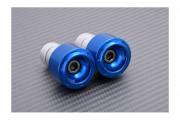 Paire d'embouts de guidon STM universels en aluminium 28mm avec fixation 18mm