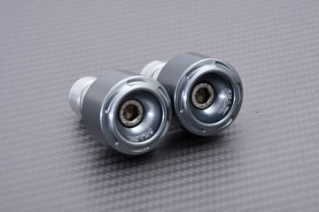 Paire d'embouts de guidon STM universels en aluminium 35mm avec fixation 12mm