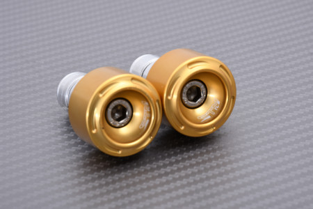 Paire d'embouts de guidon STM universels en aluminium 35mm avec fixation 18mm