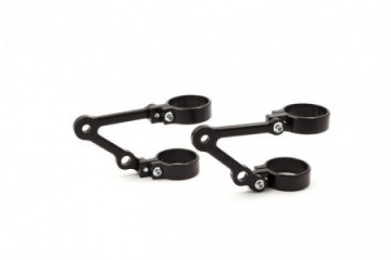 Patillas de fijación de aluminio universales para faro delantero redondo Ø53 - 55mm LSL con soporte para indicador