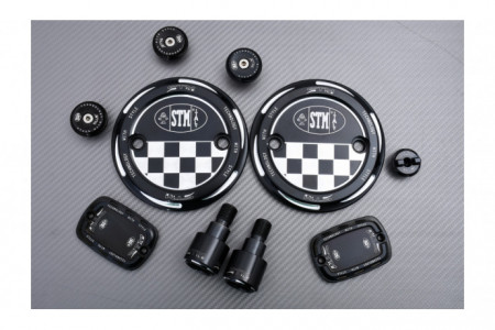 Kit accessoires aluminium taillé masse STM anodisés YAMAHA TMAX