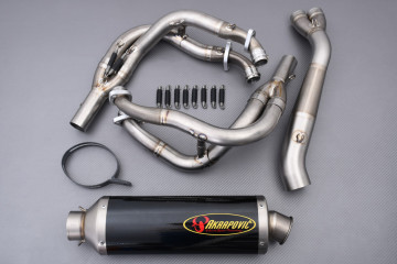 Ligne complète d'échappement AKRAPOVIC EVOLUTION Titane KAWASAKI ZX6R 636 / ZX6RR 2003 - 2004