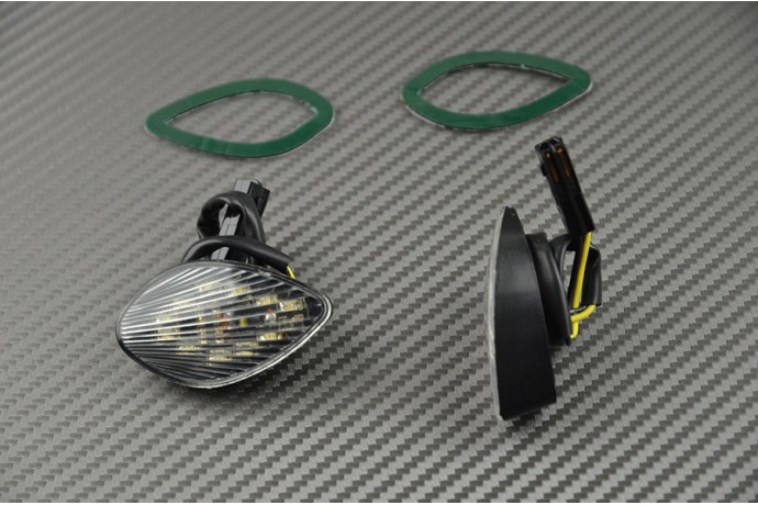 Pareja de intermitentes LED delanteros gota de agua Honda CBR 600RR 03/14 & 1000RR 04/07
