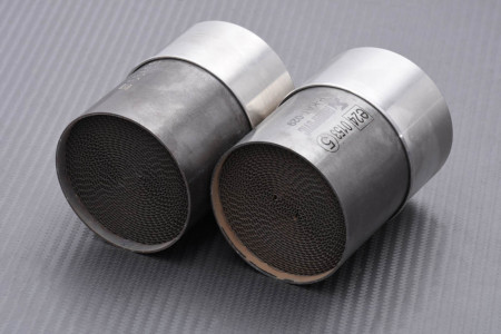 Pares de catalizadores de escape AKRAPOVIC homologados HARLEY DAVIDSON XL1200 V / C / R / X / FXSTD Deuce / Dyna Super Glide