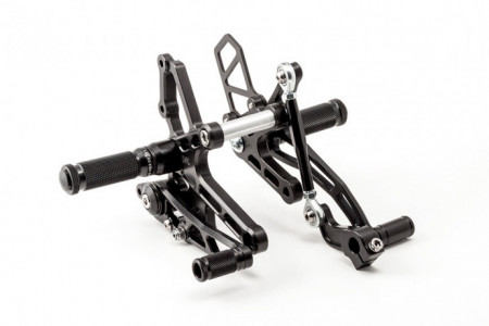 Estriberas retrasadas LSL Color Negro BMW R NINE T 2014 - 2016 REF: 110B049SW