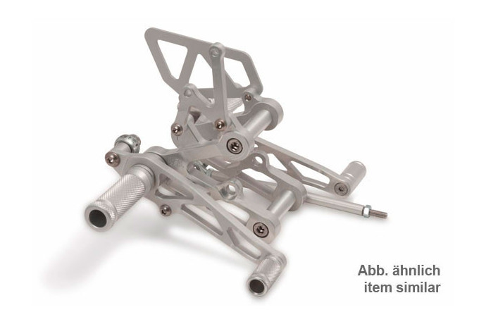 Estriberas retrasadas LSL Color aluminio HONDA CBR 900 / 929 / 954 RR 2000 - 2003 REF: 110H090 Estriberas retrasadas LSL Color aluminio HONDA CBR 900 / 929 / 954 RR 2000 - 2003 REF: 110H090