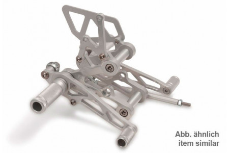 Estriberas retrasadas LSL Color aluminio TRIUMPH Daytona / TT 600 2000 - 2005 REF: 110T022