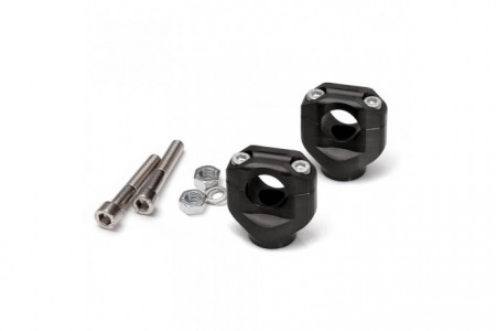 Réhausses 5mm LSL couleur Noir TRIUMPH Speed Twin 900 / Scrambler 1200 2016 - 2022 REF: 127T068SW