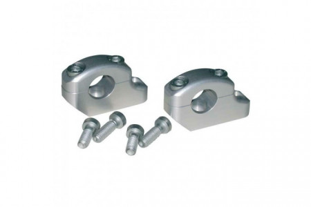 Pontets LSL Universels couleur Aluminium pour guidon de 22mm REF: 121BS01SI