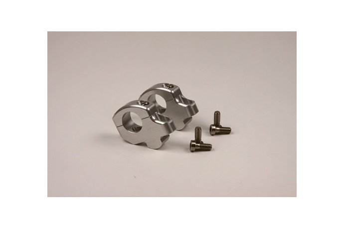 Réhausses 25mm Universelles LSL avec déport de 16mm pour guidon de 28mm REF: 127RI28SI