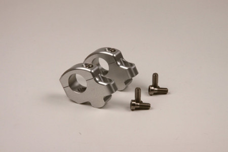 Réhausses 25mm Universelles LSL avec déport de 16mm pour guidon de 28mm REF: 127RI28SI