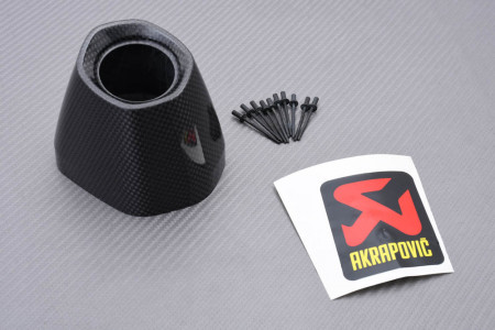 Embout d'échappement AKRAPOVIC en Carbone HONDA CRF 250 2004 - 2011 REF : V-EC24