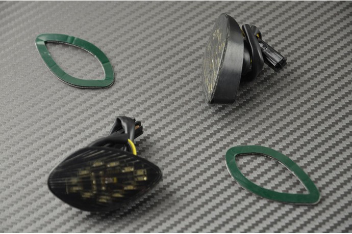 Paire de clignotants avant LED goutte d'eau Honda CBR 600RR 03/14 et 1000RR 04/07 Paire de clignotants avant LED goutte d'eau Honda CBR 600RR 03/14 et 1000RR 04/07