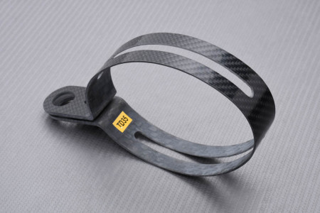 Abrazadera de escape Off-Road AKRAPOVIC en Carbono SUZUKI RMX / RMZ 250 / 450 2008 - 2013 REF : P-MCTD35