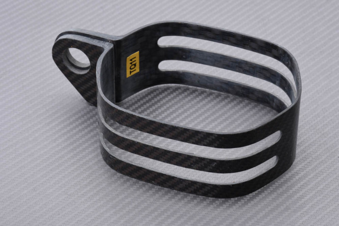 Auspuffschelle Off-Road AKRAPOVIC Carbon YAMAHA YZF 450 2010 - 2015 REF : P-MCTQ11