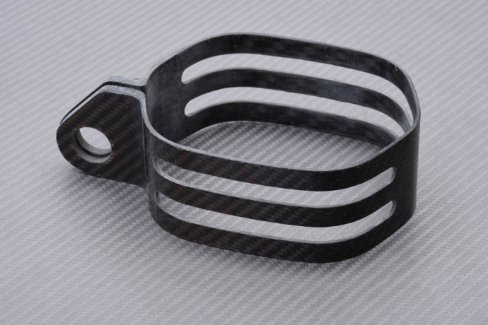 Auspuffschelle Off-Road AKRAPOVIC Carbon YAMAHA YZF 450 2010 - 2015 REF : P-MCTQ11