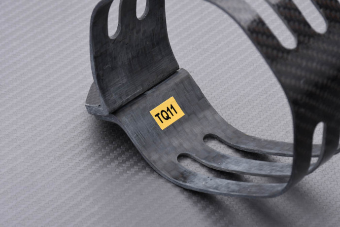 Auspuffschelle Off-Road AKRAPOVIC Carbon YAMAHA YZF 450 2010 - 2015 REF : P-MCTQ11