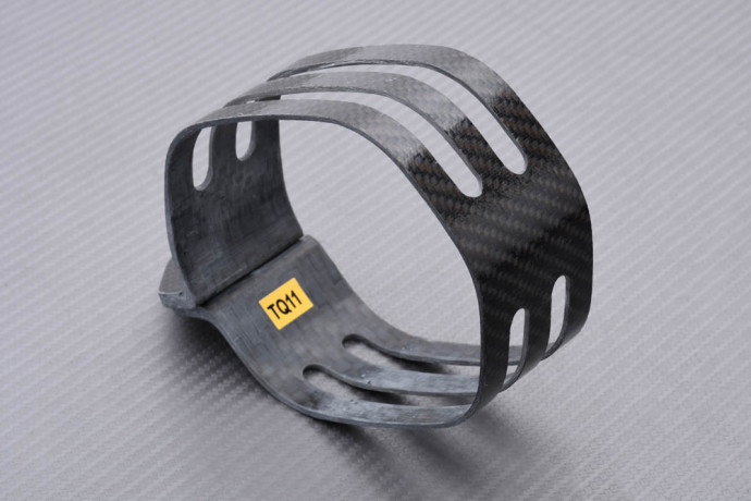 Auspuffschelle Off-Road AKRAPOVIC Carbon YAMAHA YZF 450 2010 - 2015 REF : P-MCTQ11