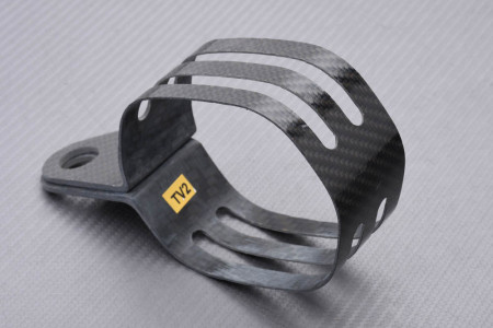 Abrazadera de escape Off-Road AKRAPOVIC en Carbono HONDA CRF 250 R 2006 - 2007 REF : P-MCTV2