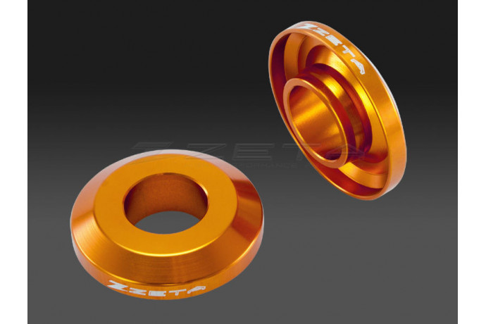 Paire d'entretoises de roue arrière en Aluminium ZETA KTM SXF / SX 125 / 150 / 200 / 250 / 350 / 450 2003 - 2018 REF: ZE93-2503 Paire d'entretoises de roue arrière en Aluminium ZETA KTM SXF / SX 125 / 150 / 200 / 250 / 350 / 450 2003 - 2018 REF: ZE93-2503