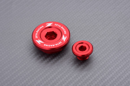 Bouchons carter moteur ZETA Aluminium SUZUKI RMX / RMZ 250 / 450 2005 - 2022
