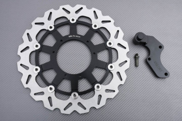 Disco de freno delantero de gran tamaño 320 mm con soporte de desplazamiento HONDA CRF / CR 125 / 250 / 450 2004 - 2018