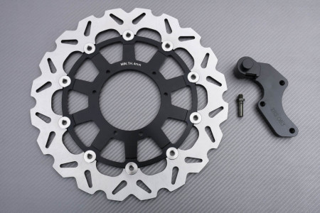 Disco de freno delantero de gran tamaño 320 mm con soporte de desplazamiento HONDA CRF / CR 125 / 250 / 450 2004 - 2018