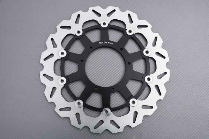 Disco de freno delantero de gran tamaño 320 mm con soporte de desplazamiento HONDA CRF / CR 125 / 250 / 450 2004 - 2018 Disco de freno delantero de gran tamaño 320 mm con soporte de desplazamiento HONDA CRF / CR 125 / 250 / 450 2004 - 2018