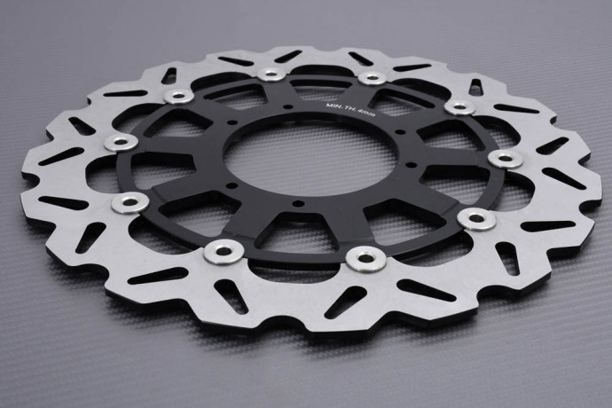 Disco de freno delantero de gran tamaño 320 mm con soporte de desplazamiento HONDA CRF / CR 125 / 250 / 450 2004 - 2018 Disco de freno delantero de gran tamaño 320 mm con soporte de desplazamiento HONDA CRF / CR 125 / 250 / 450 2004 - 2018
