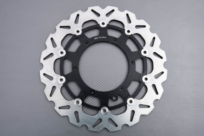Disco de freno delantero de gran tamaño 320 mm con soporte de desplazamiento HUSABERG FE / FS 450 / 550 / 650 2004 - 2008