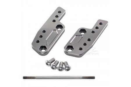 Reposapiés ZETA y desplazado de aluminio KAWASAKI Z250 / NINJA 250 / 300 / R 2008 - 2017 REF: ZS56-2208