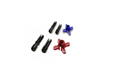 ZETA Rueda de ajuste del cable de embrague de aluminio