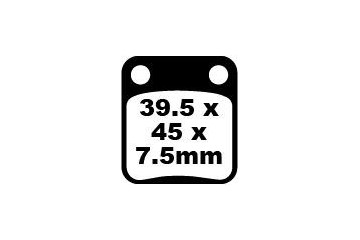 Jeu de plaquettes de frein EBC Performance MXS054 Utilisation Intensive