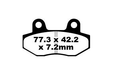 Jeu de plaquettes de frein EBC FA086HH Utilisation Route