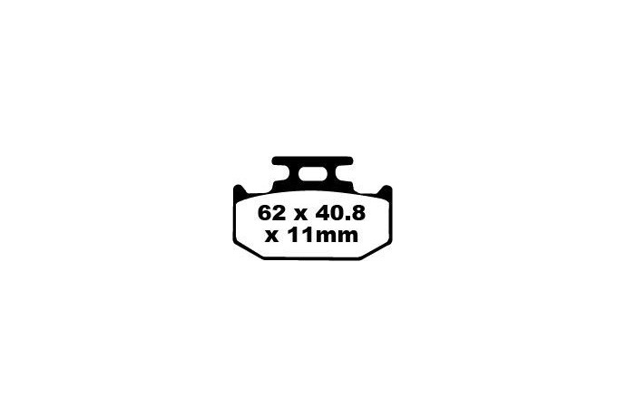 Jeu de plaquettes de frein EBC Performance FA152R MXS152 Utilisation Intensive