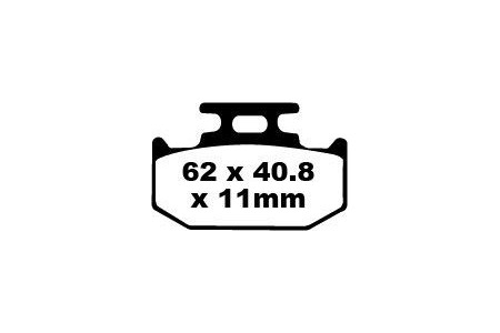 Jeu de plaquettes de frein EBC Performance FA152R MXS152 Utilisation Intensive