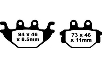 Jeu de plaquettes de frein EBC Performance FA377R Utilisation Intensive