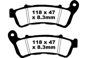 Jeu de plaquettes de frein EBC FA388HH Utilisation Route